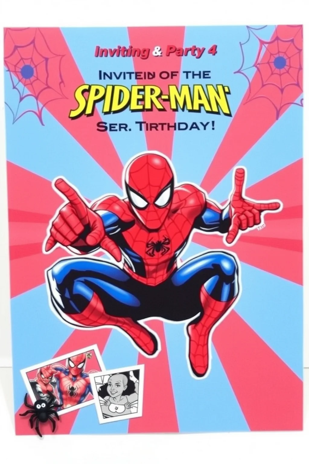 1. Spider-Man Invitations
