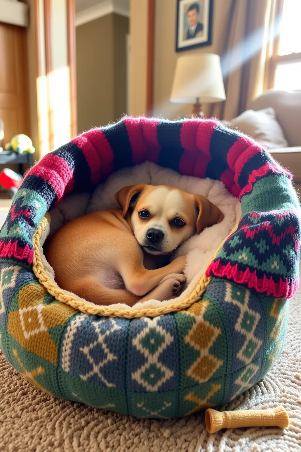 10. Sweater Dog Bed
