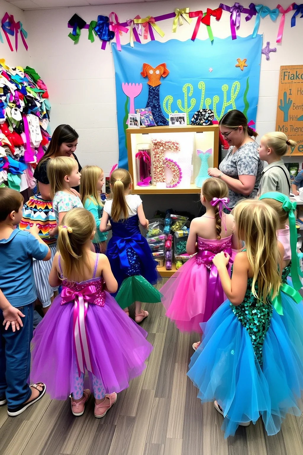 11. Mermaid Tail Craft Station