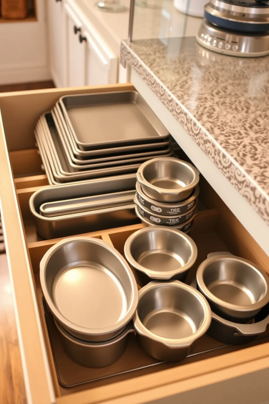 12. Organize Bakeware by Size