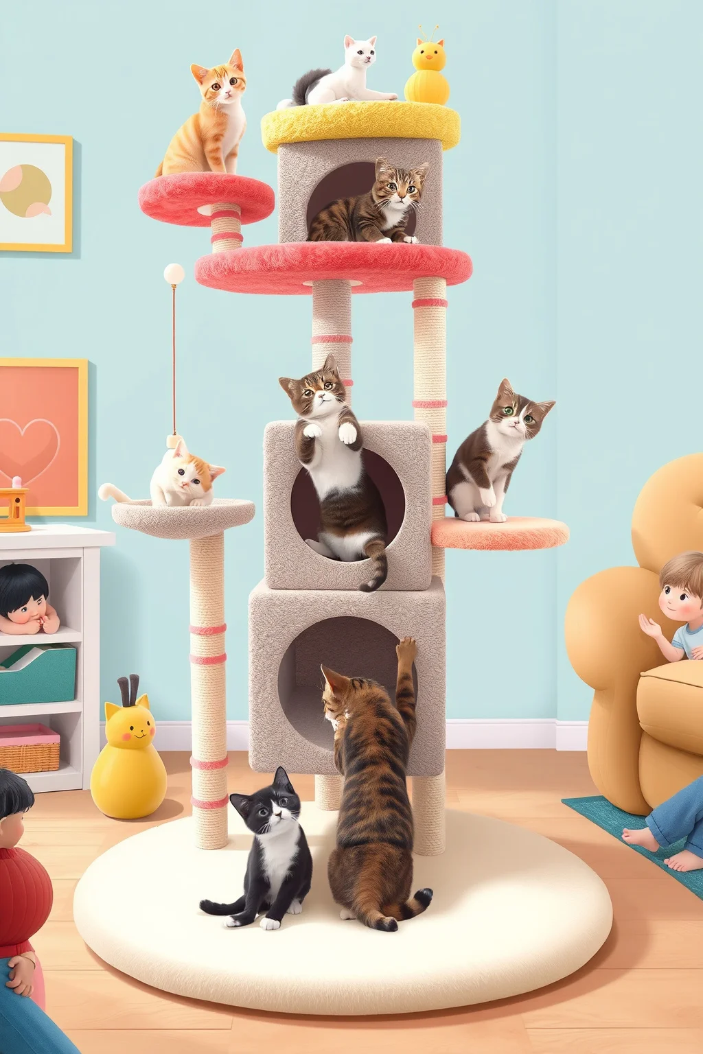 14. Cat Tree with a Slide