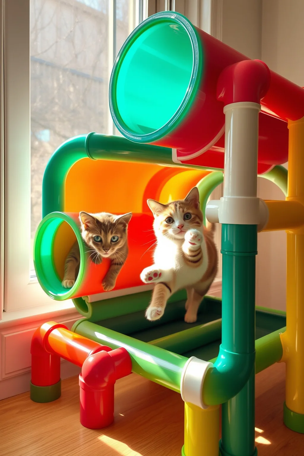 14. Simple PVC Pipe Cat House