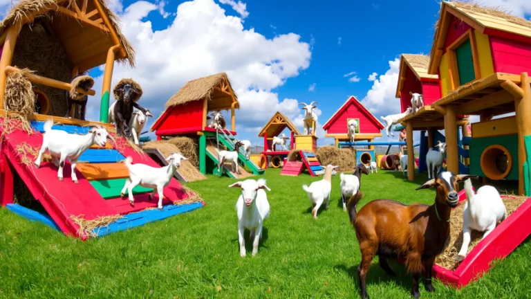 15 DIY Goat Playground Ideas Your Goats Will Love