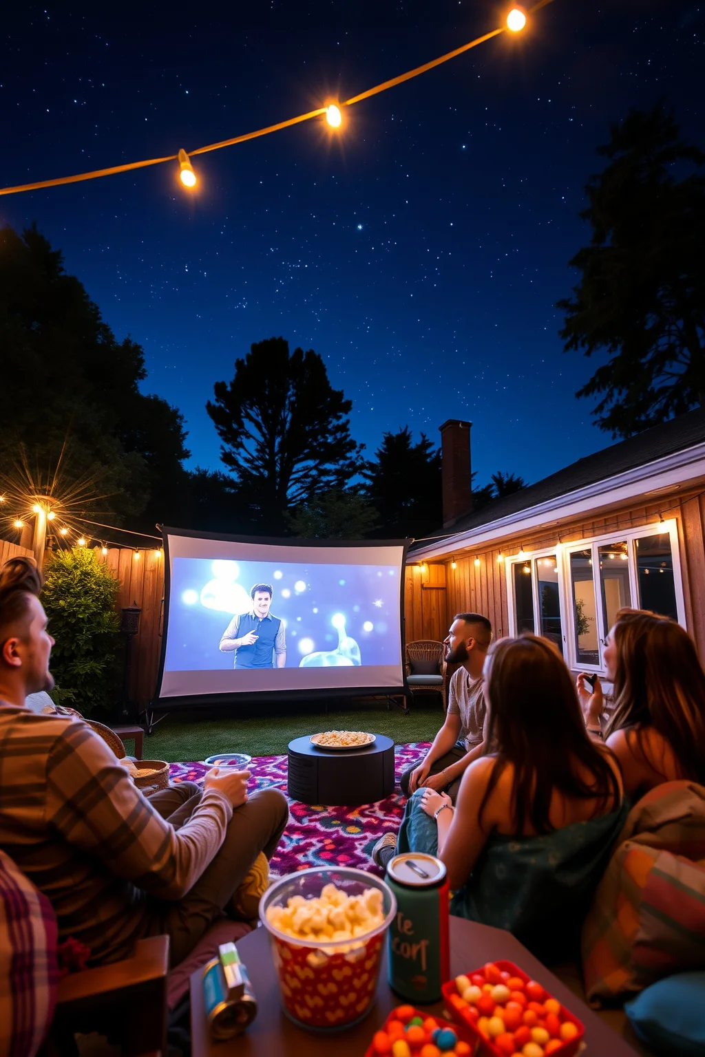 2. Outdoor Movie Night