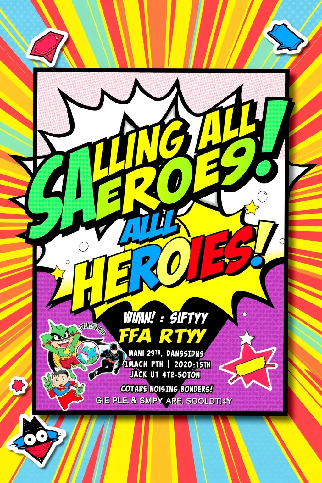 2. Superhero-Themed Invitations
