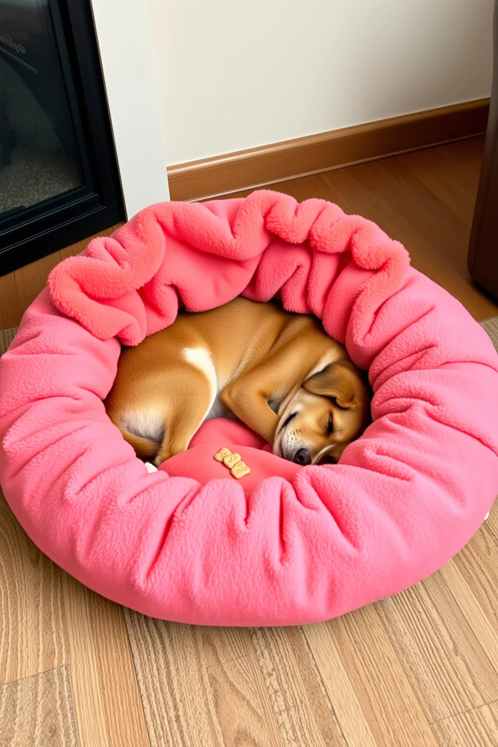 3. Fleece Blanket Bed