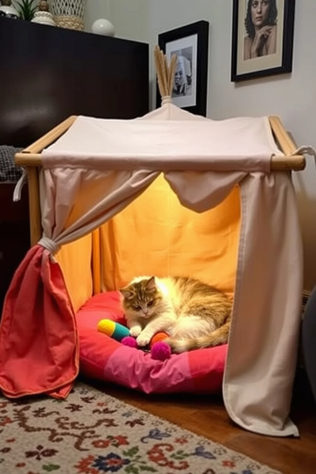 5. Fabric Cat Tent