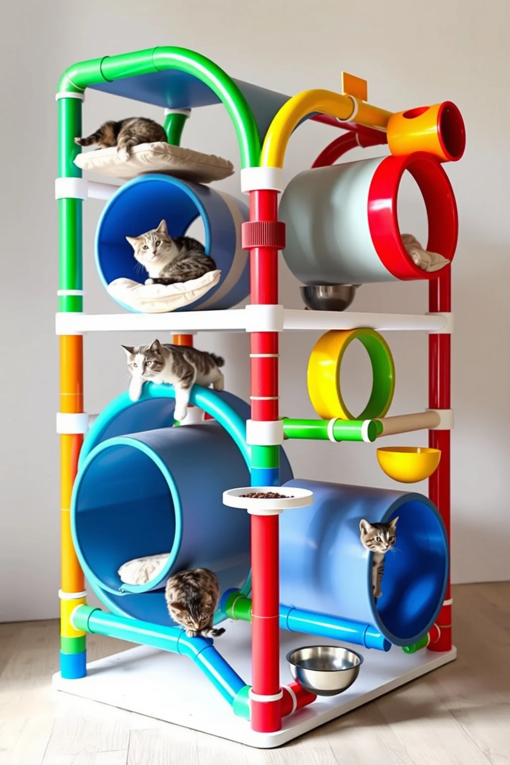 5. PVC Pipe Cat Tower