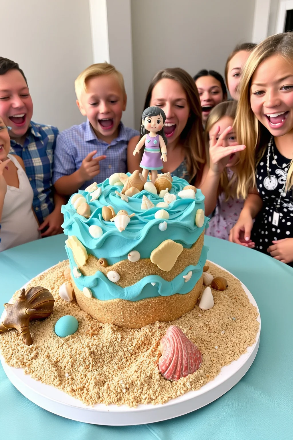 6. Ocean-Themed Cake