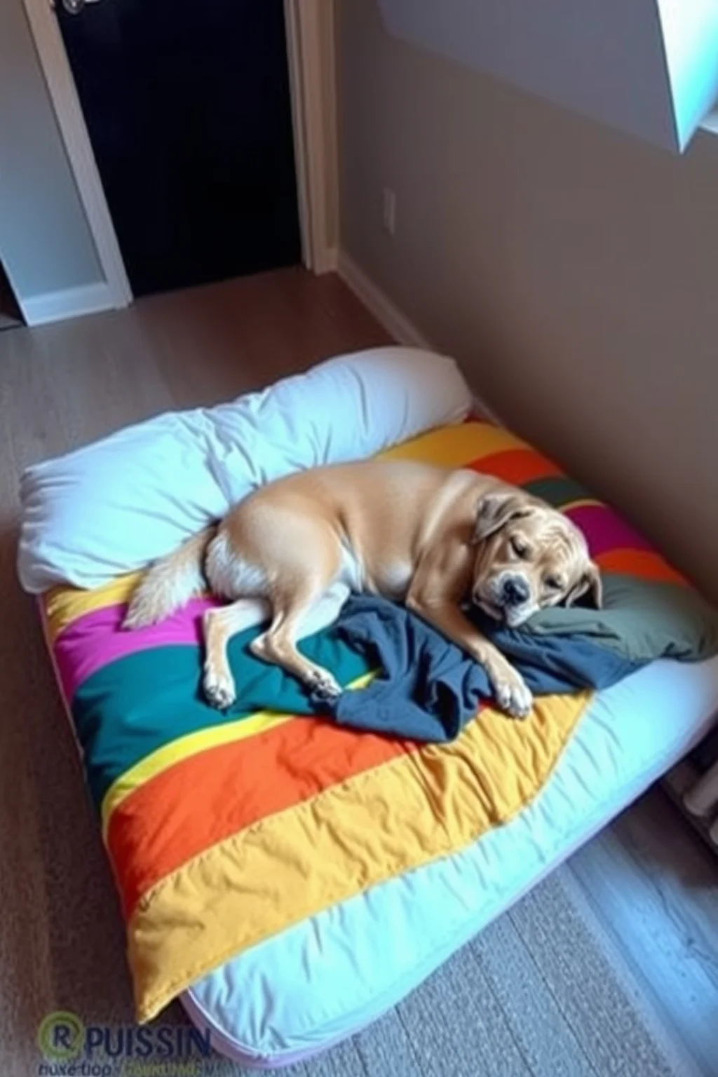 6. Old Mattress Dog Bed