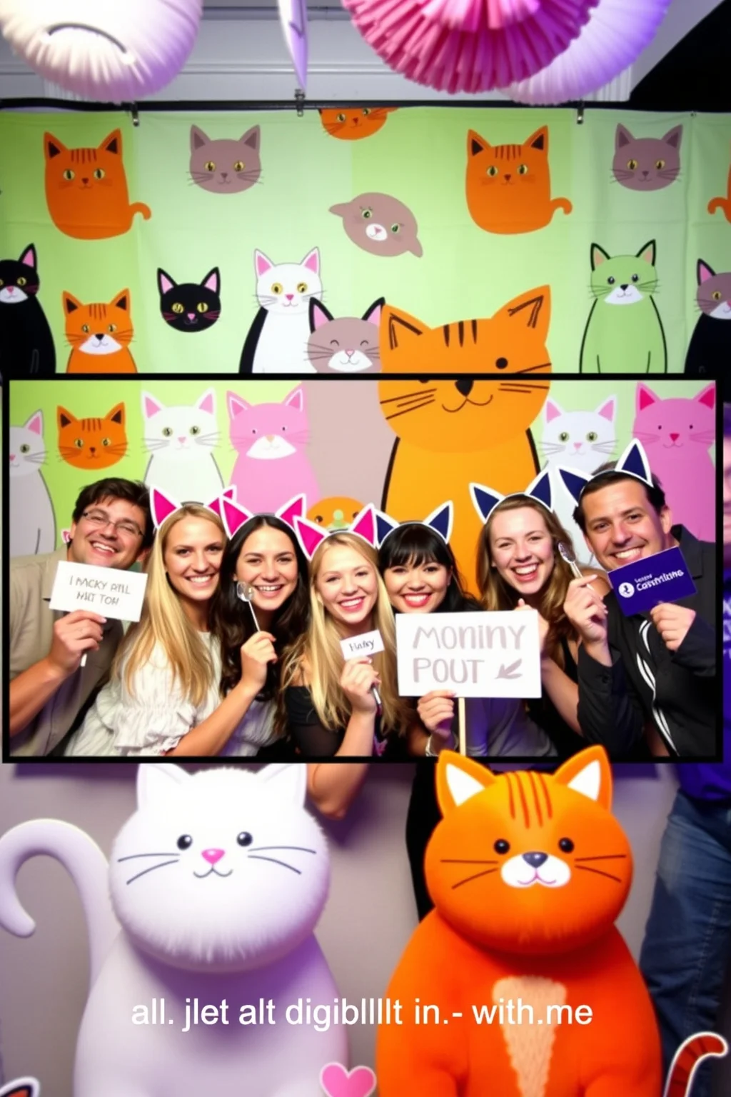 7. Cat-Themed Photo Booth