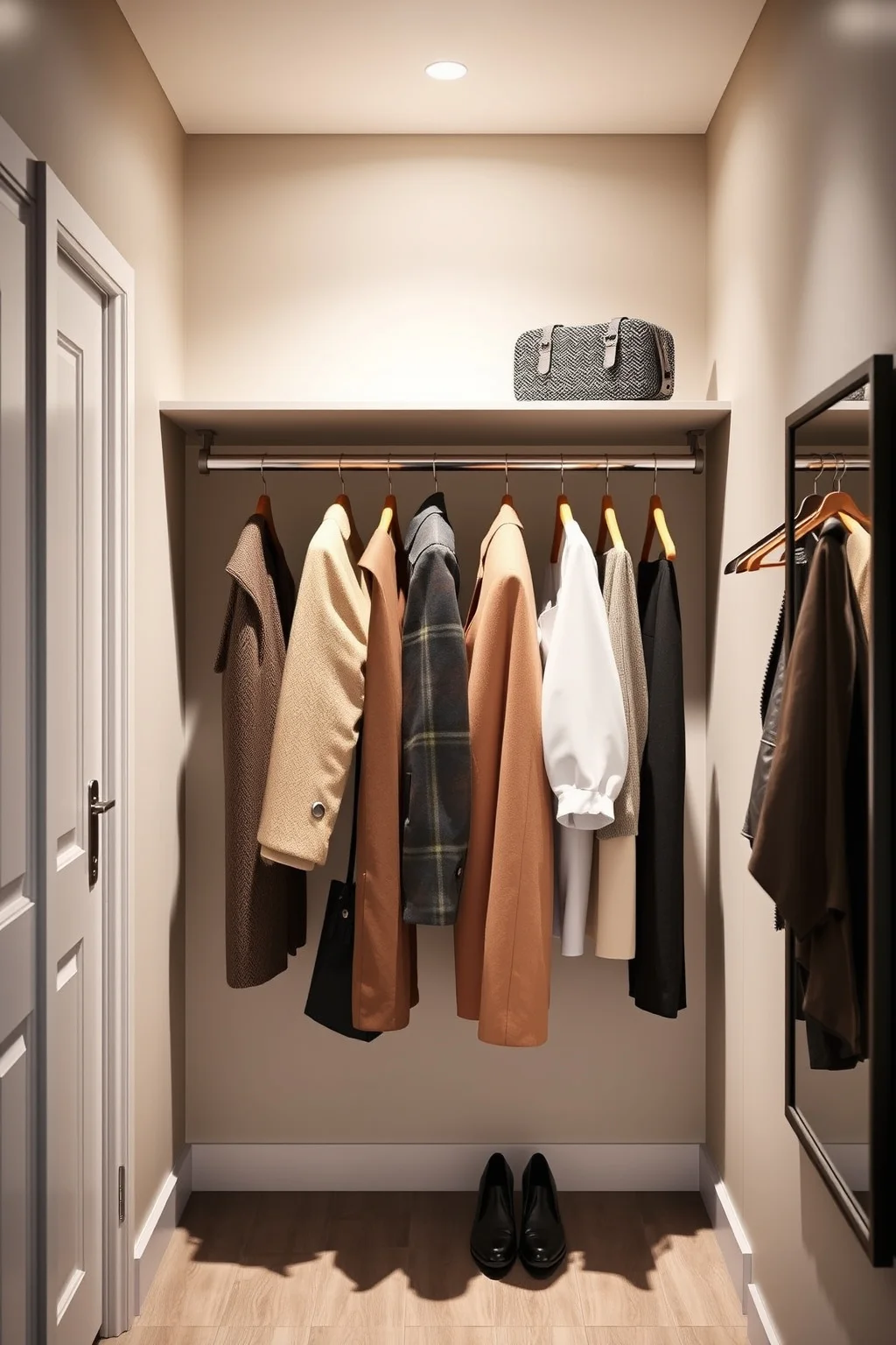 8. Install a Pull-Down Clothes Rack