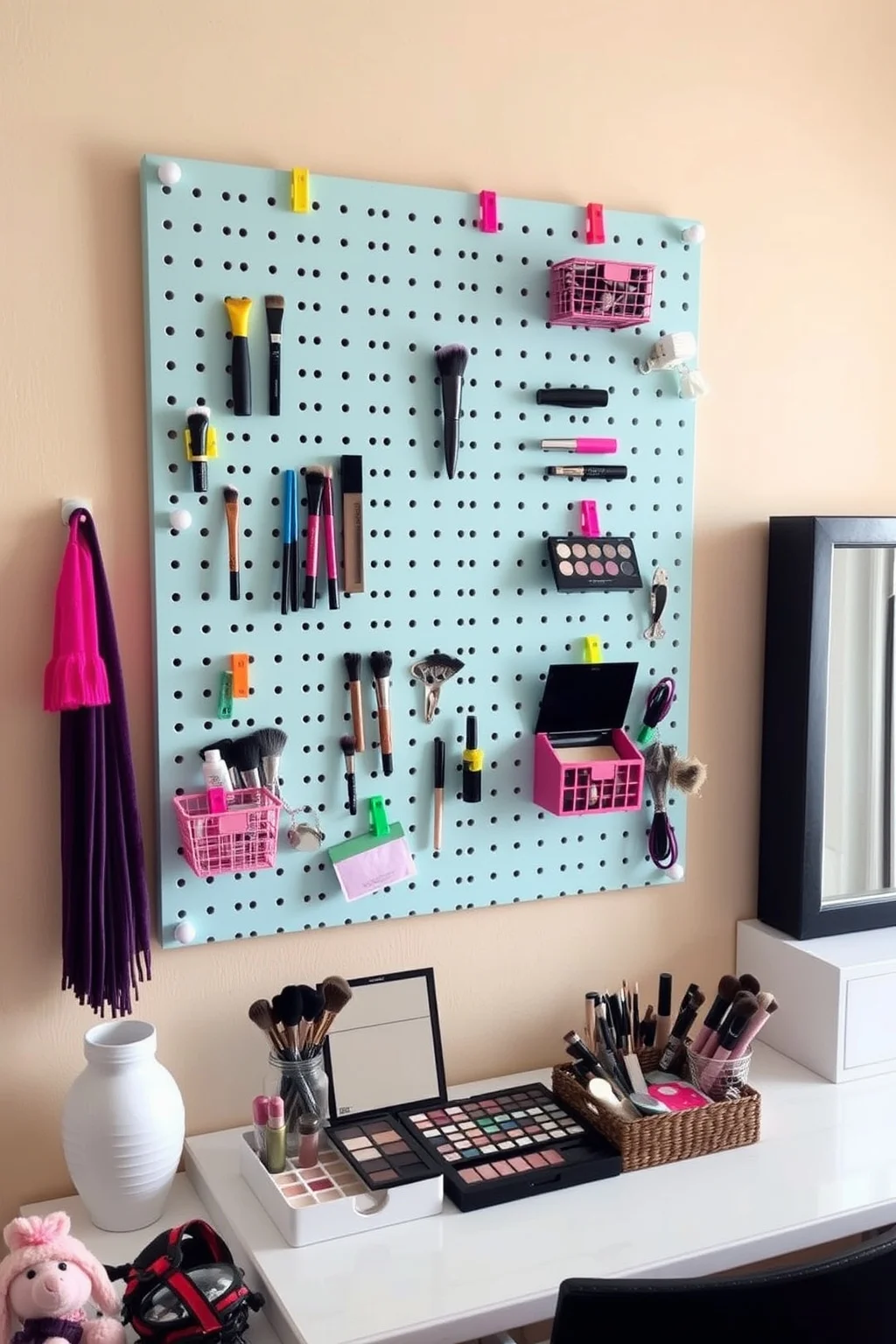 8. Pegboard Display