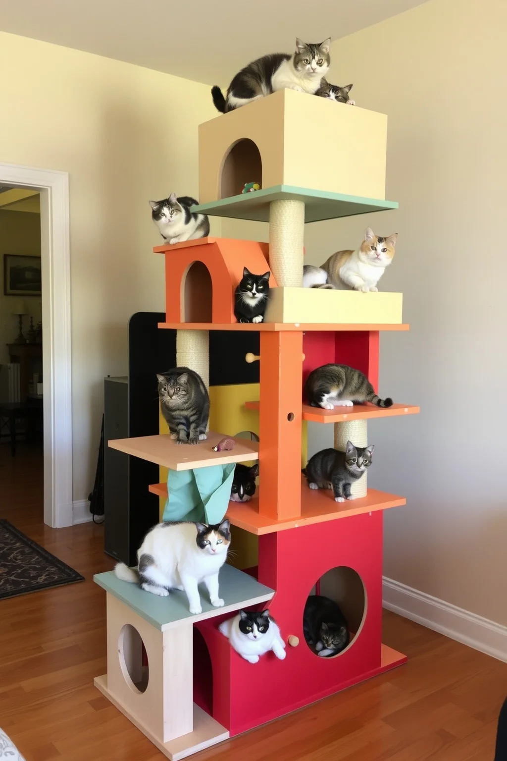 9. Cat Tree with Tiers