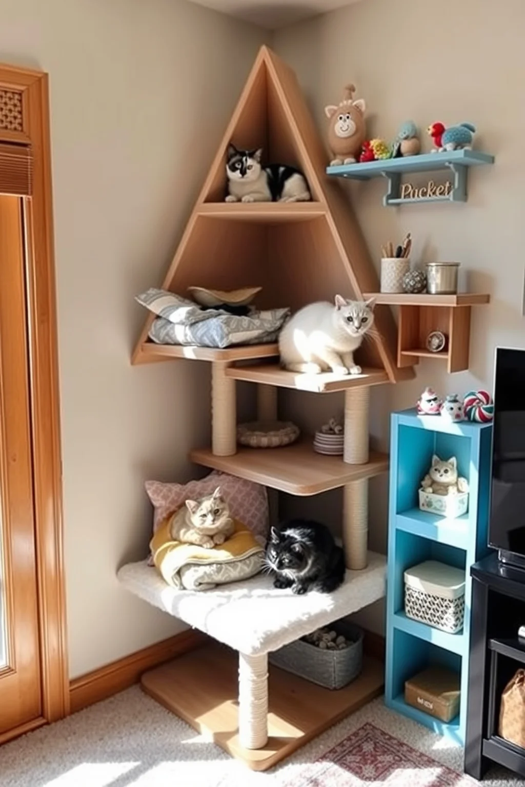9. Cozy Corner Cat Tower