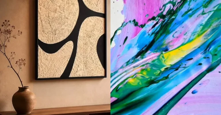 How to Make DIY Abstract Canvas Art: 15 Easy Ideas to Try
